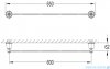 Omnires Art Line wieszak na ręcznik 65 cm złoty AL53216GL